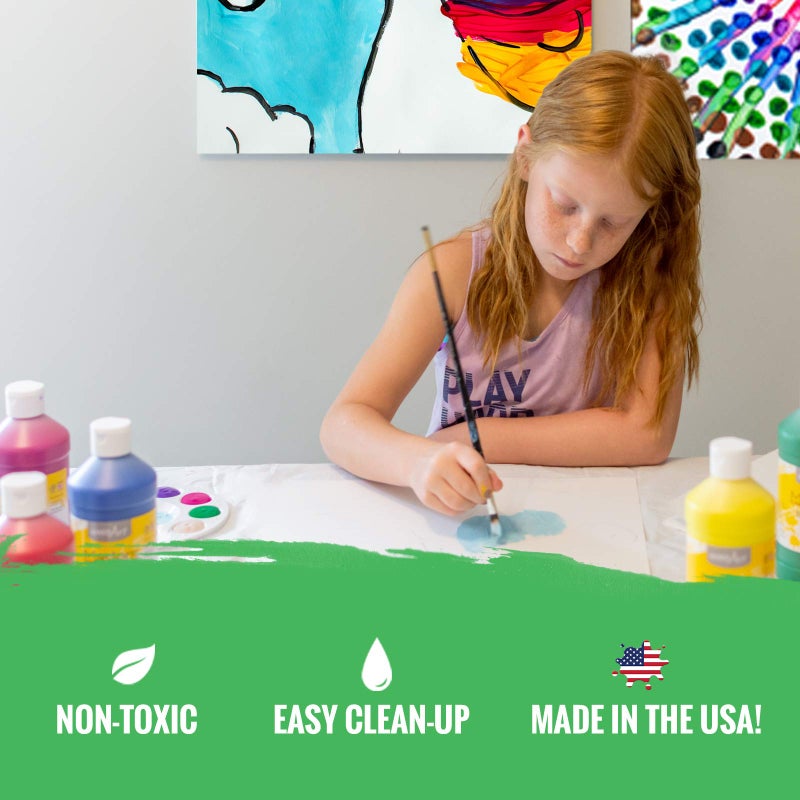 Handy Art Little Masters Tempera Paints Set, 16 oz, 1 Pound (Pack of 6) - Image 2